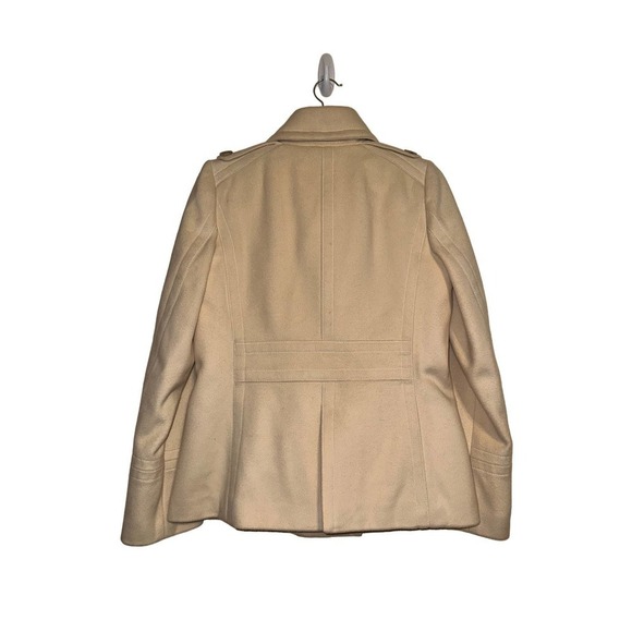 J.Crew Cream Ivory 100% Wool Lined Pea Coat Size Small - Picture 4 of 4
